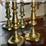 D26. Brass candlesticks. 